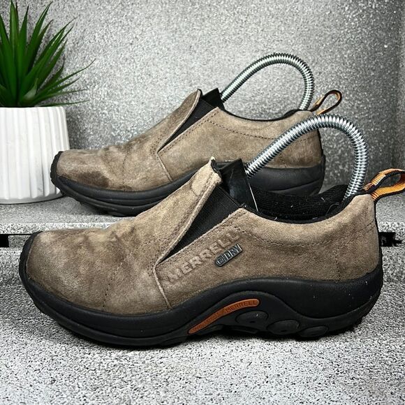 Merrell Mocs Gunsmoke M-Dry Water Resistant Mules Shoes Boots Size 6 - Picture 1 of 9